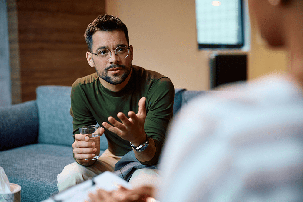 patient asking The Benefits of a Men’s Intensive Outpatient Program